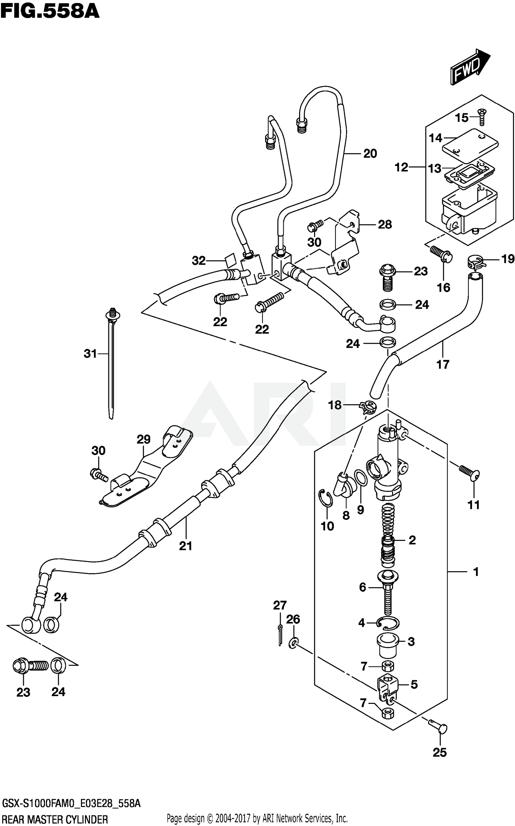 REAR MASTER CYLINDER