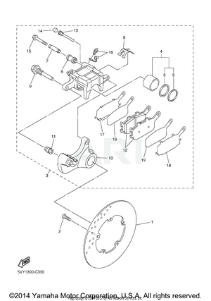 REAR BRAKE CALIPER