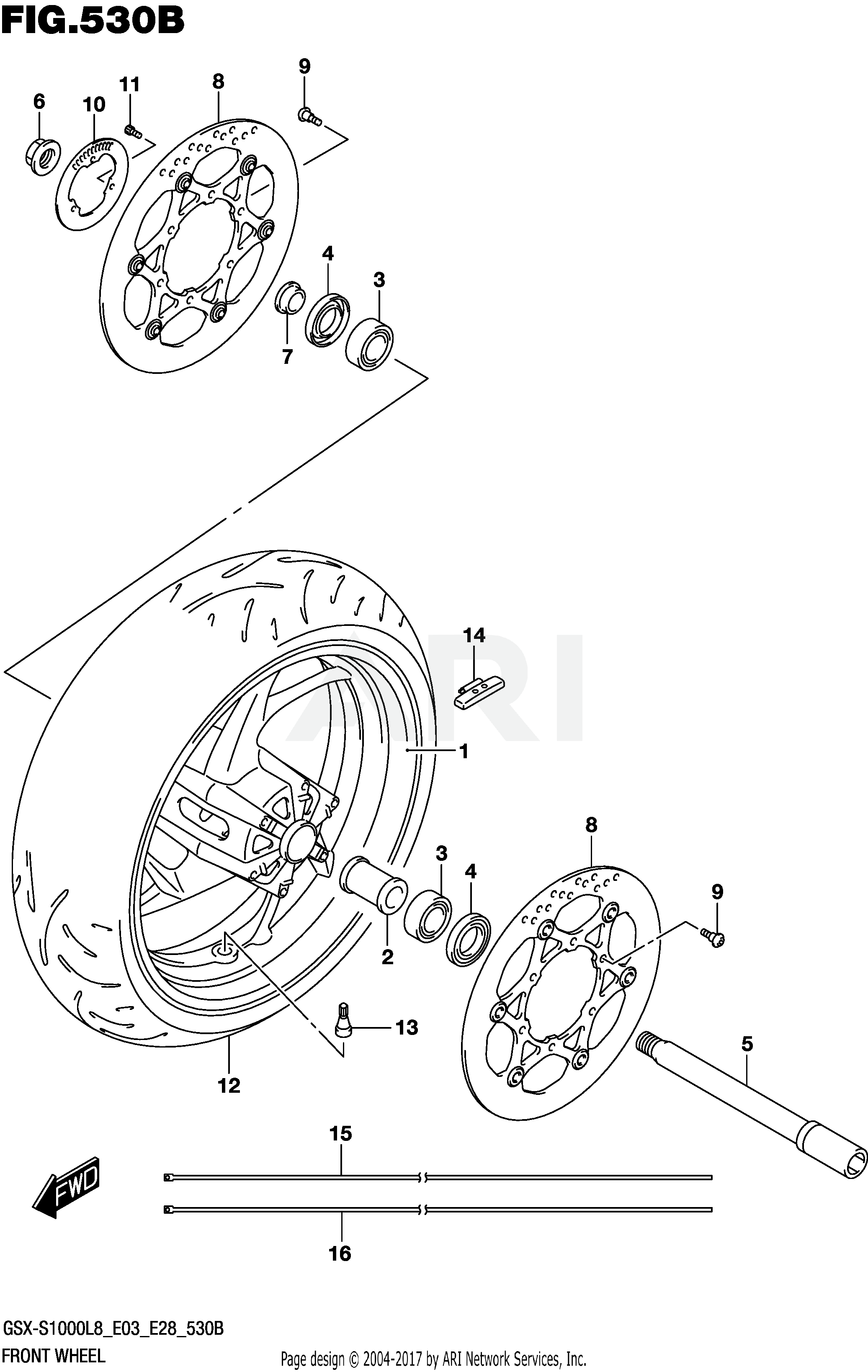 FRONT WHEEL (GSX-S1000AZL8 E03)