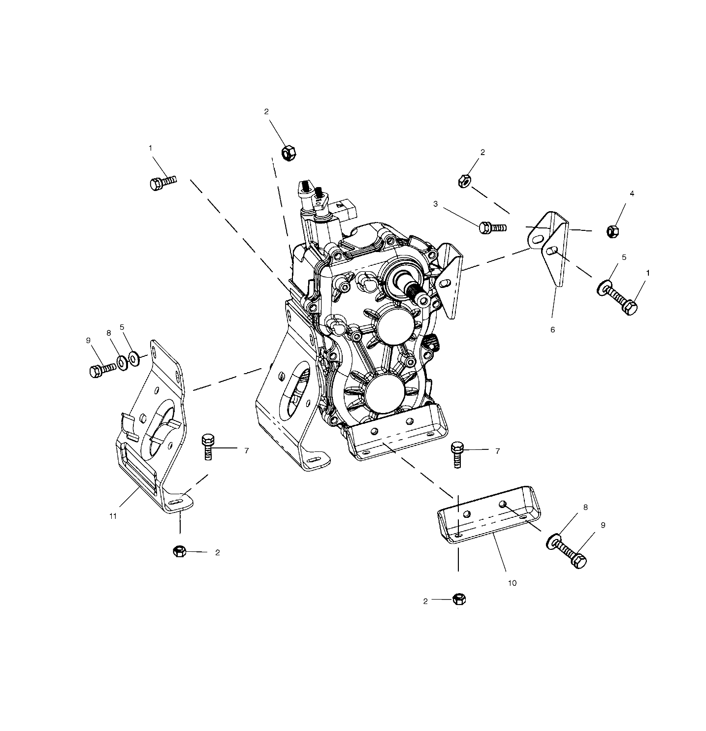 TRANSMISSION MOUNTING - A01CB32AA (4963966396C011)