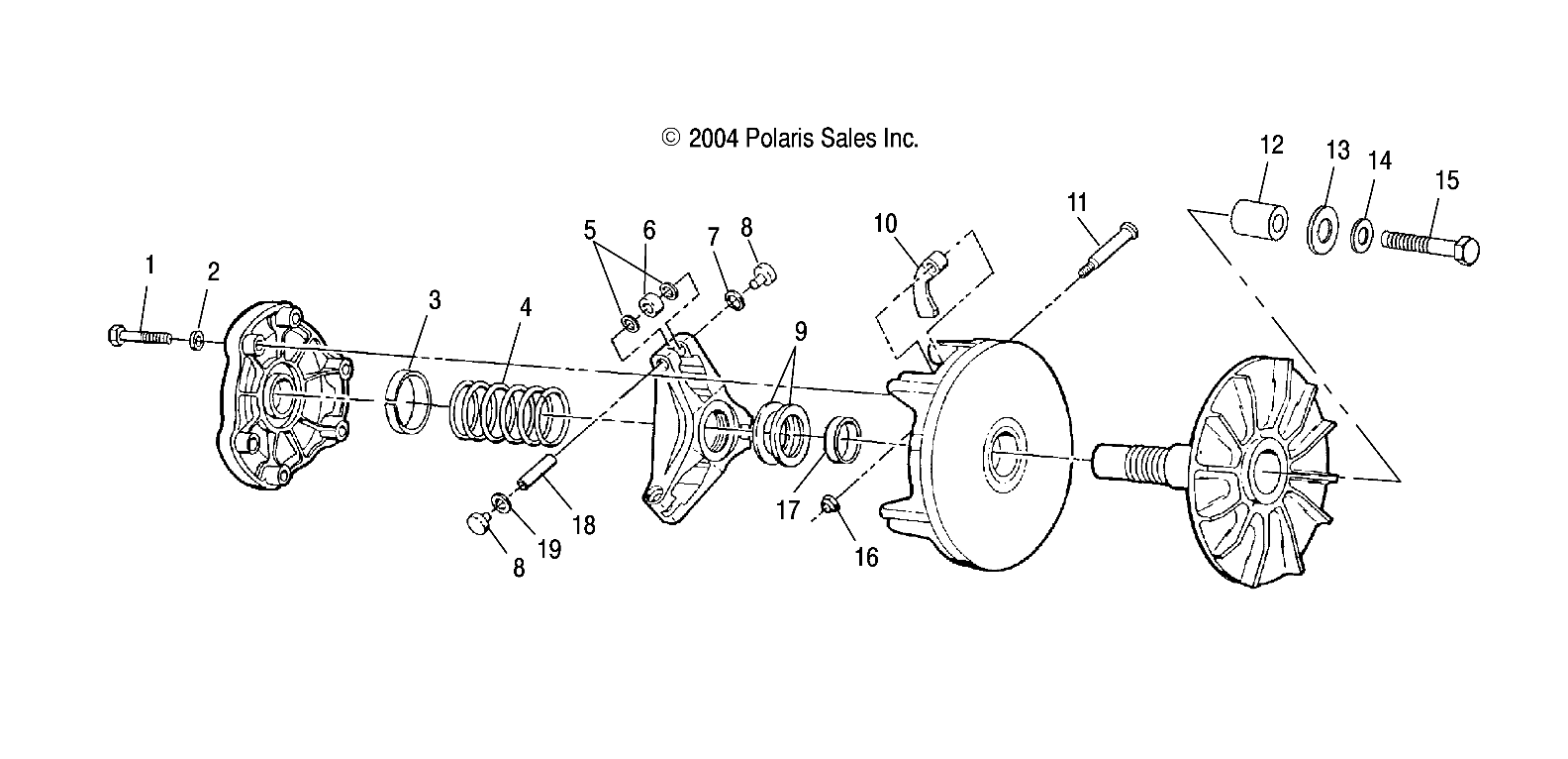 DRIVE CLUTCH - A04BA25CA/CB (4994739473B13)