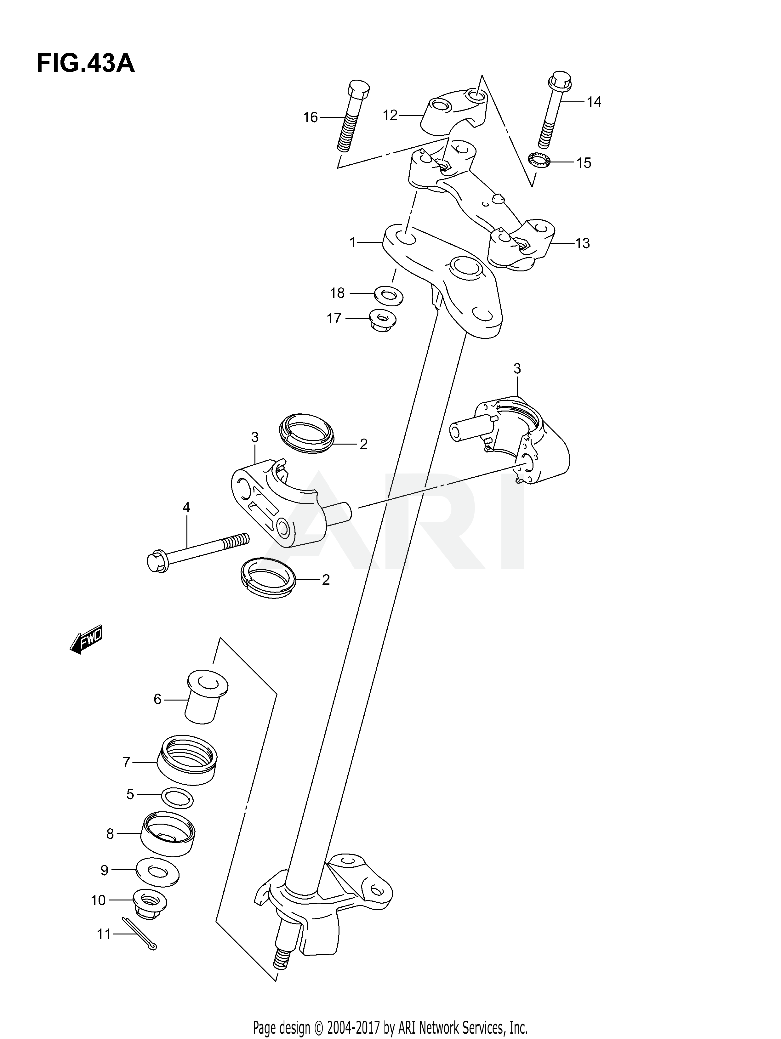 STEERING SHAFT (MODEL K5/K6/K7)