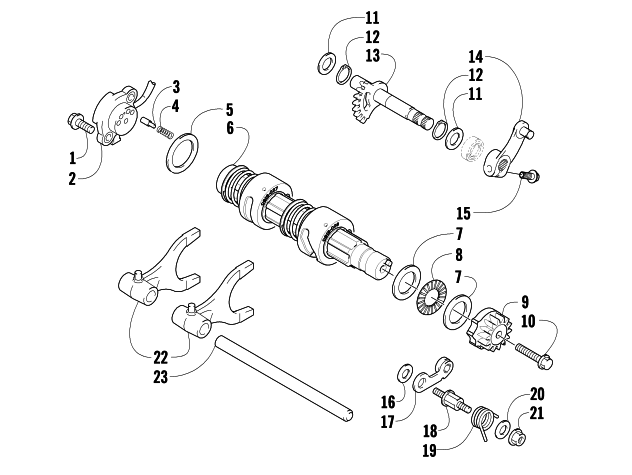 GEAR SHIFTING ASSEMBLY