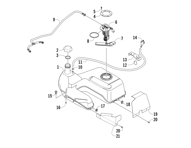 GAS TANK ASSEMBLY