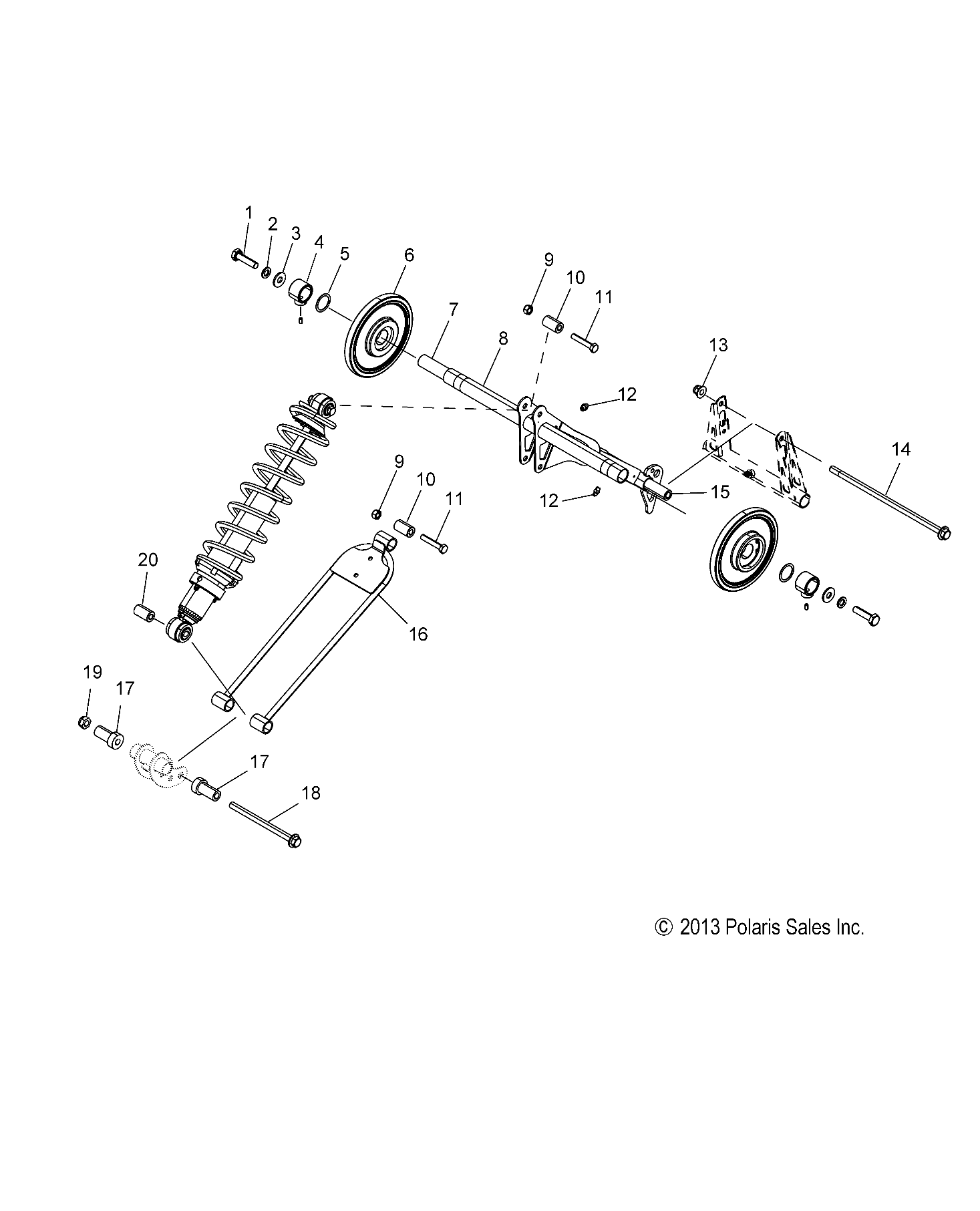 SUSPENSION, TORQUE ARM, REAR - S17CEE5BSL (49SNOWTORQUEREAR14550144)