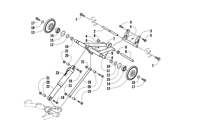 REAR SUSPENSION REAR ARM ASSEMBLY