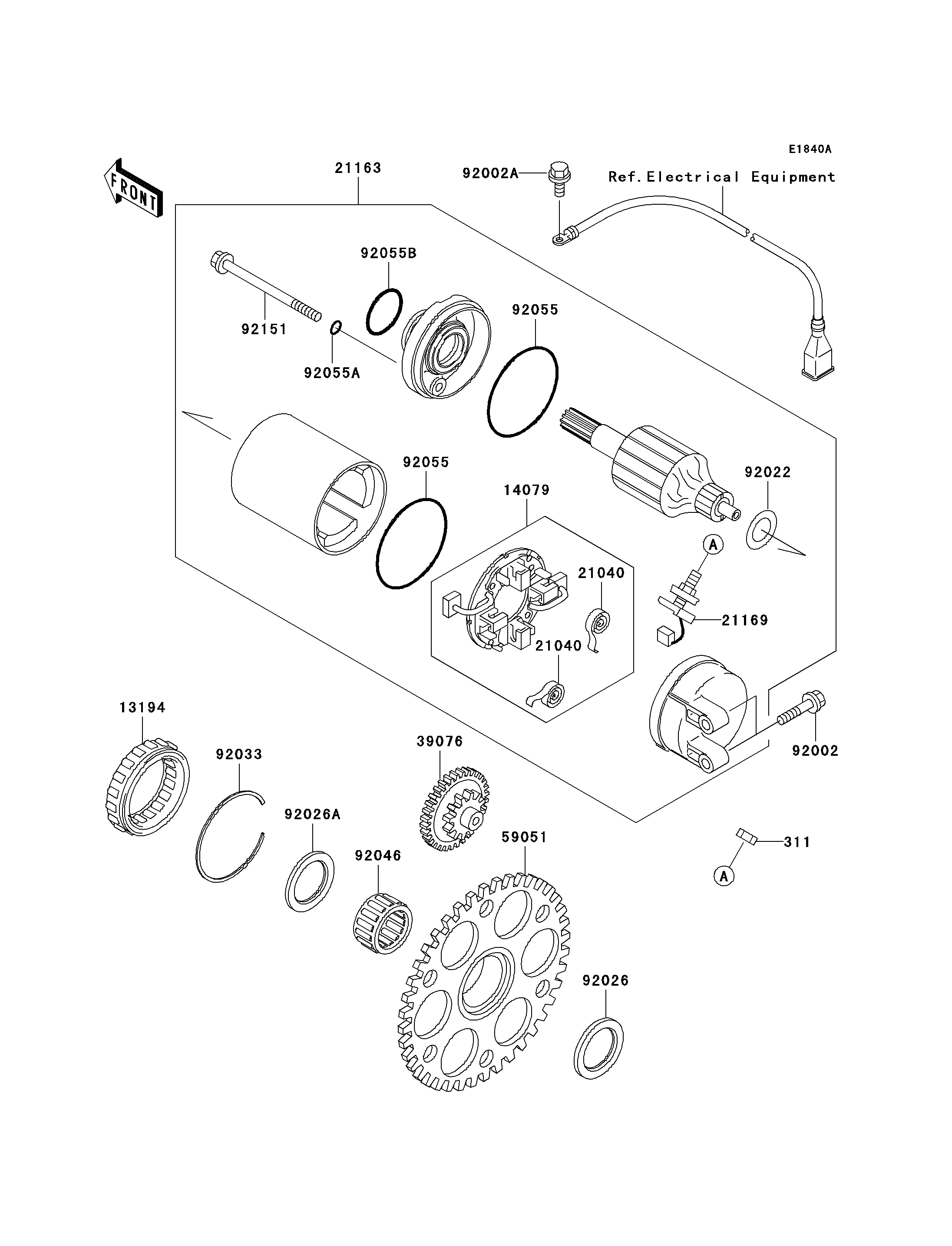 Starter Motor(JH1200-A3/A4)