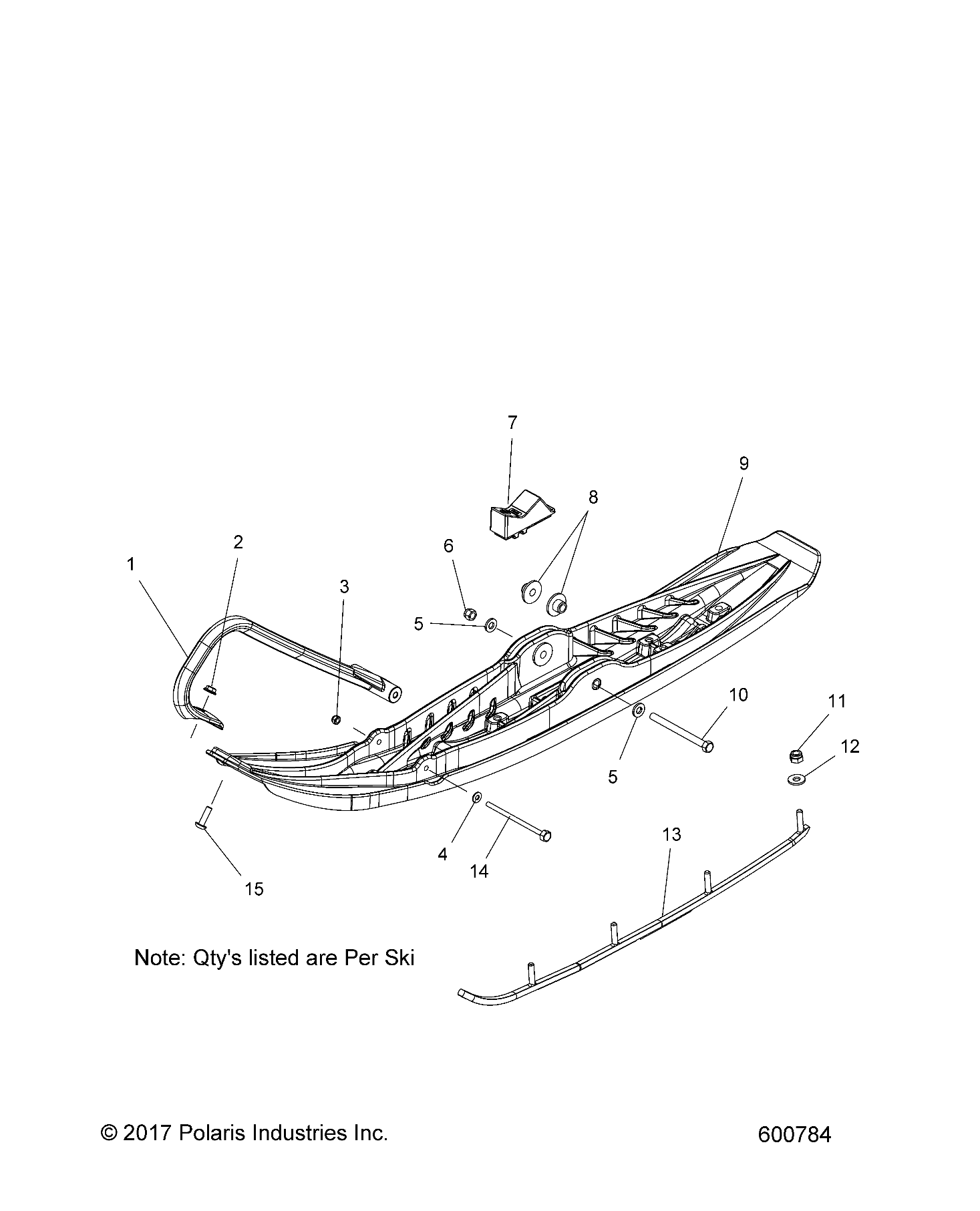 STEERING, SKI ASM. - S19CBA6GSL (600784)