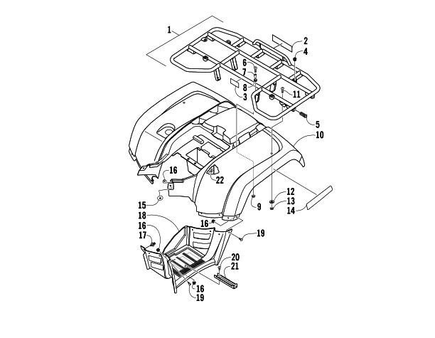 REAR BODY PANEL ASSEMBLY