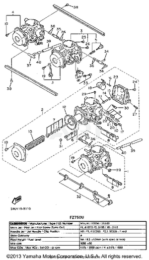 CARBURETOR NON CALIFORNIA MODEL