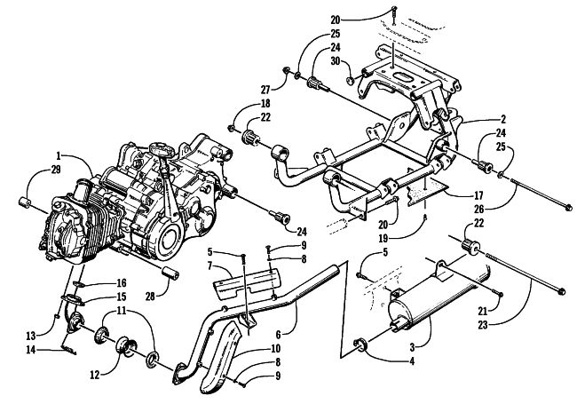 ENGINE AND RELATED PARTS