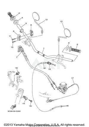 STEERING HANDLE CABLE