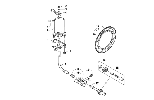 FLEX-DRIVE STARTER MOTOR ASSEMBLY