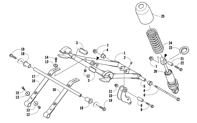 REAR SUSPENSION FRONT ARM ASSEMBLY