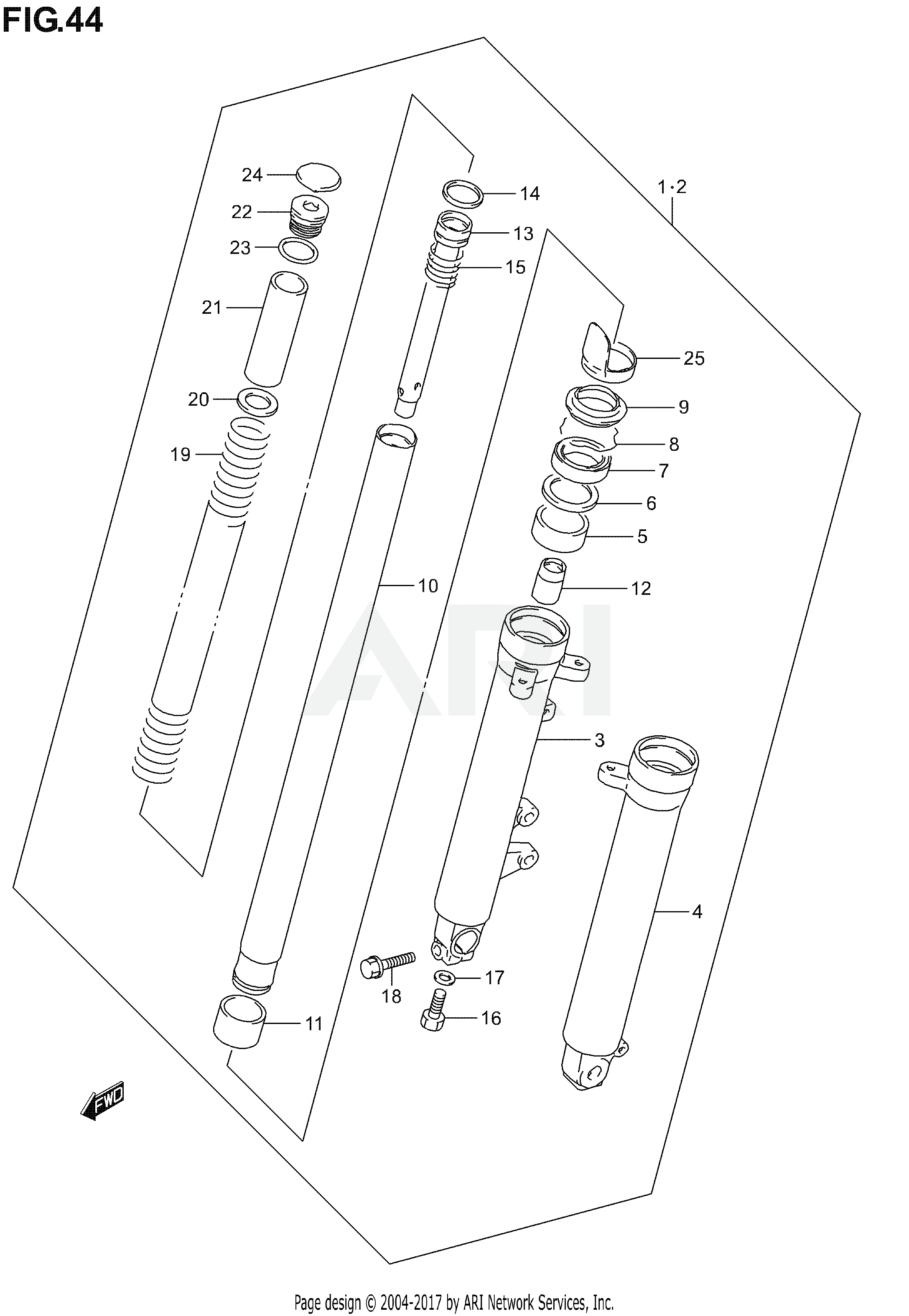 FRONT DAMPER (NOT FOR U.S. MARKET)