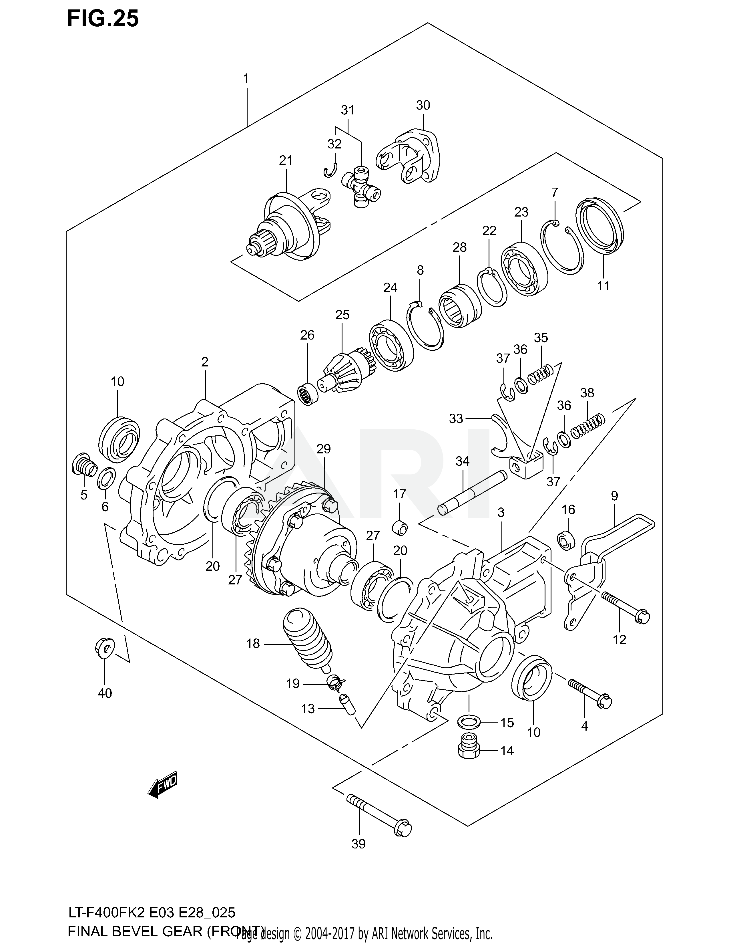 FINAL BEVEL GEAR (FRONT)