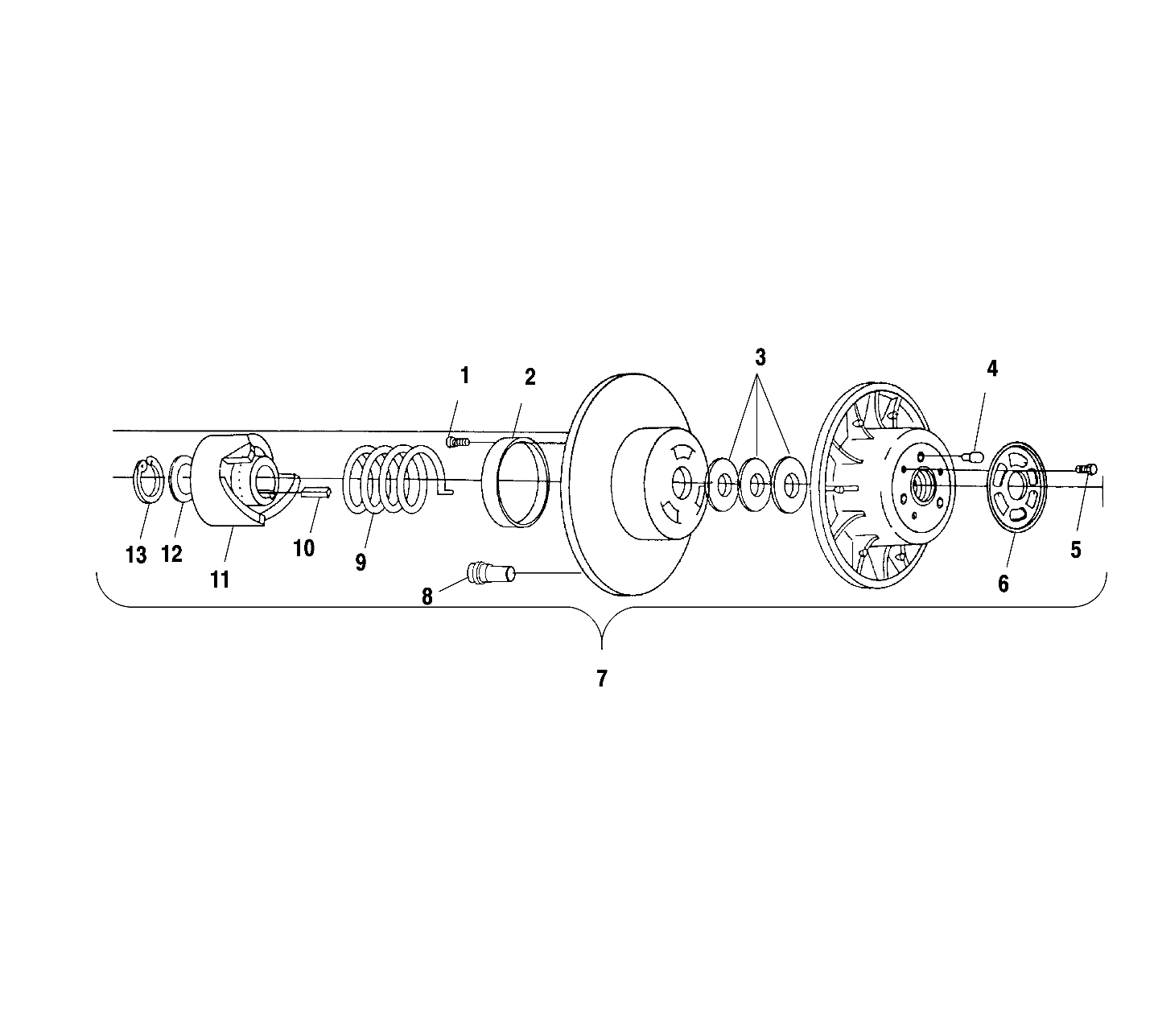 DRIVEN CLUTCH - S01SR5AS (4960386038B012)