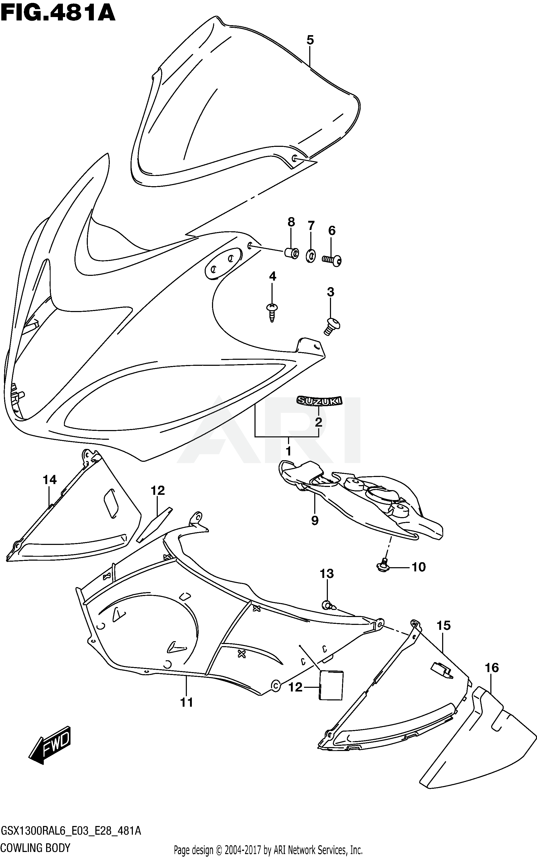 COWLING BODY