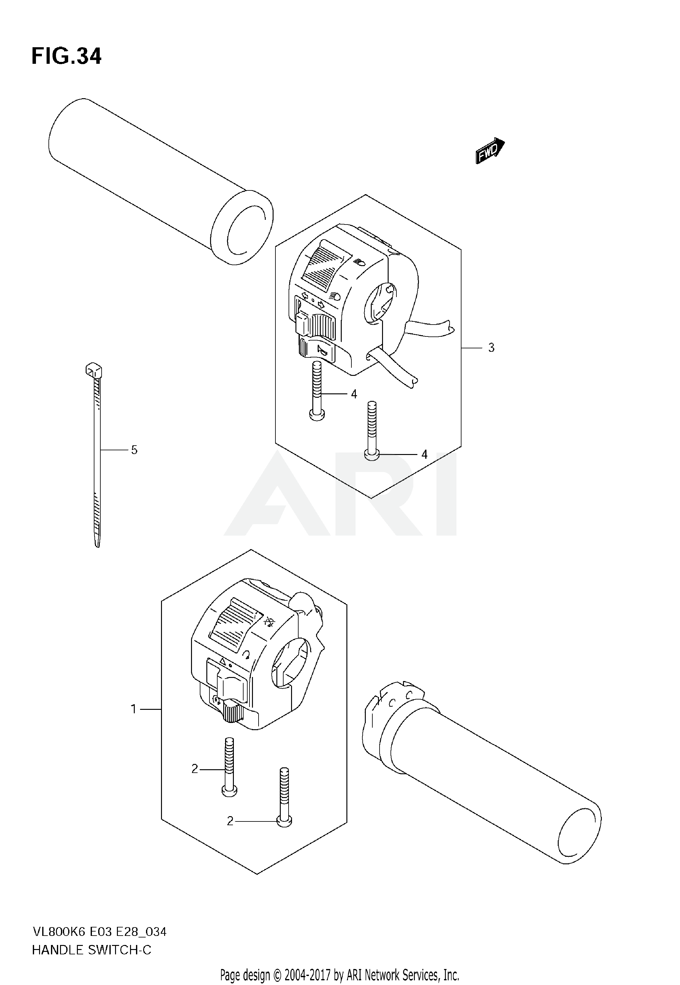 HANDLE SWITCH (MODEL K6)