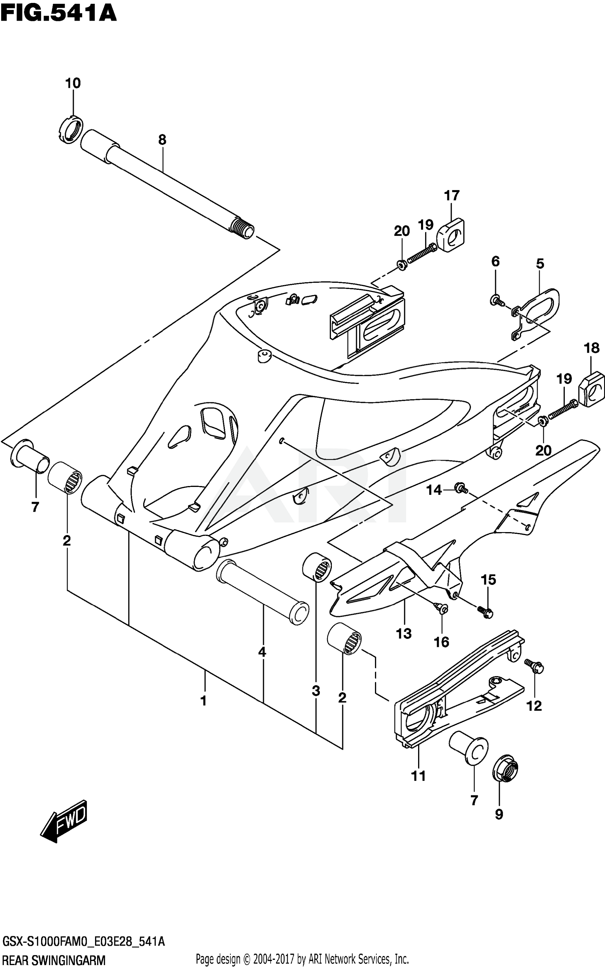 REAR SWINGINGARM