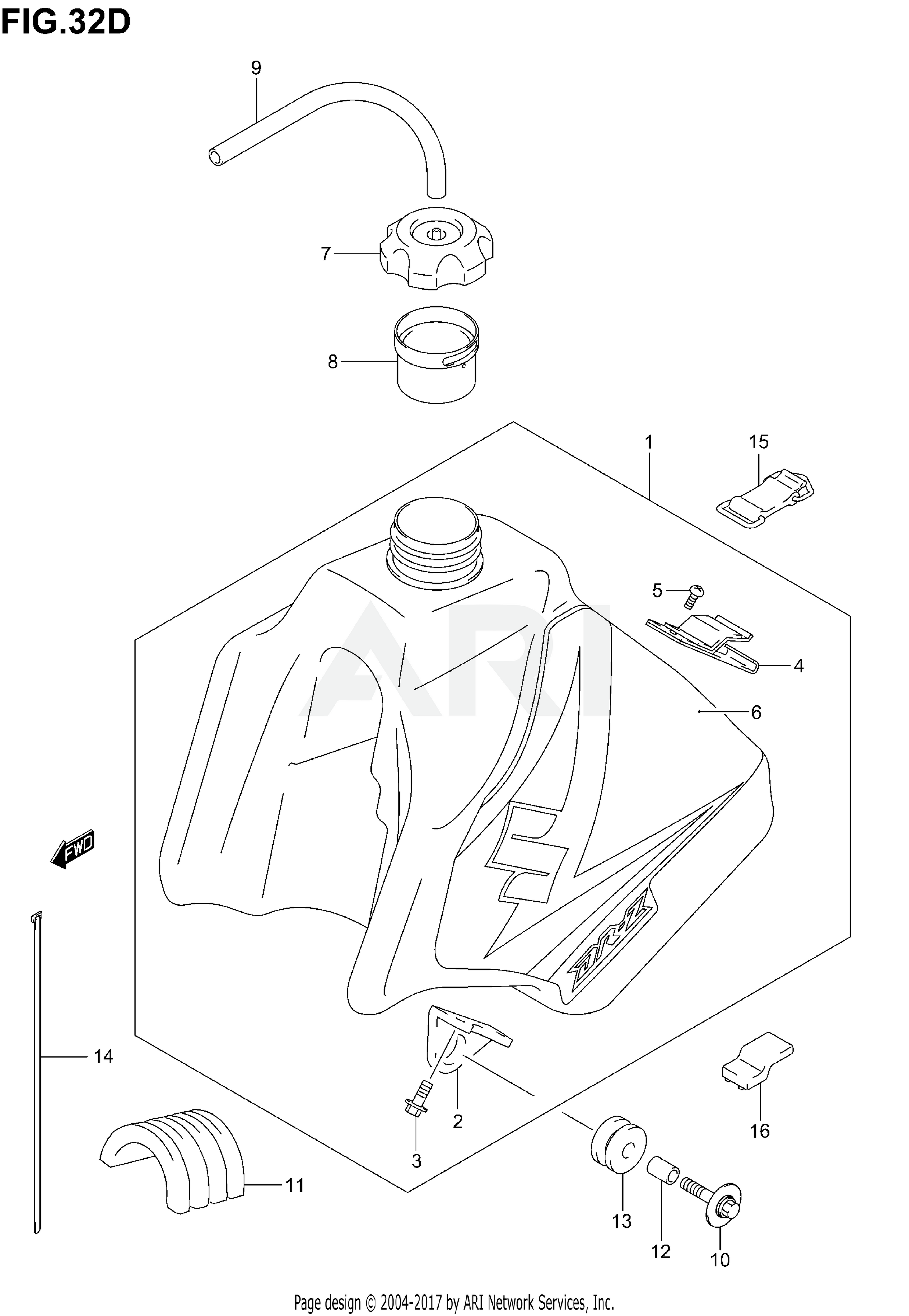 FUEL TANK (MODEL K5)