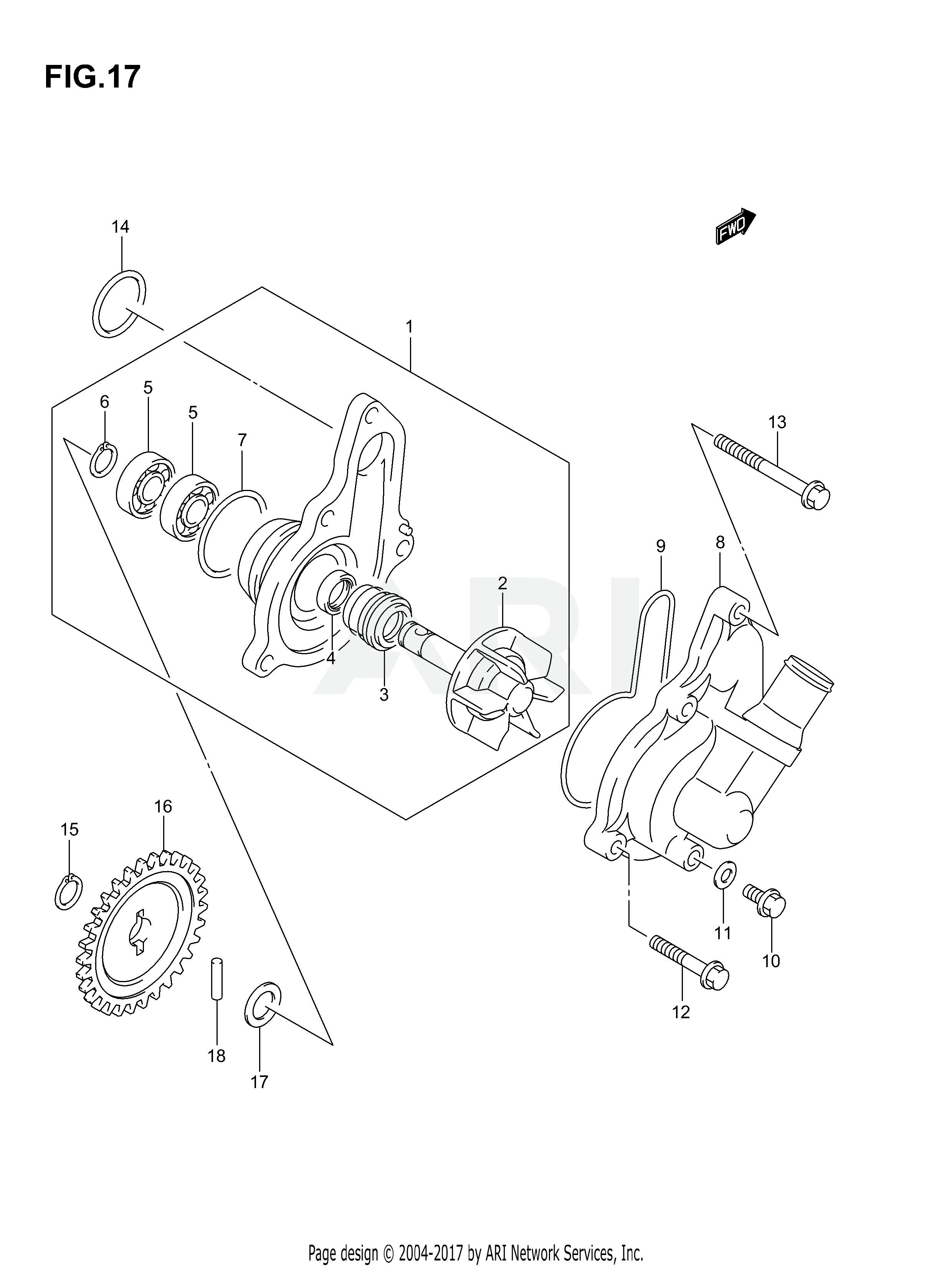 WATER PUMP (MODEL K3/K4)