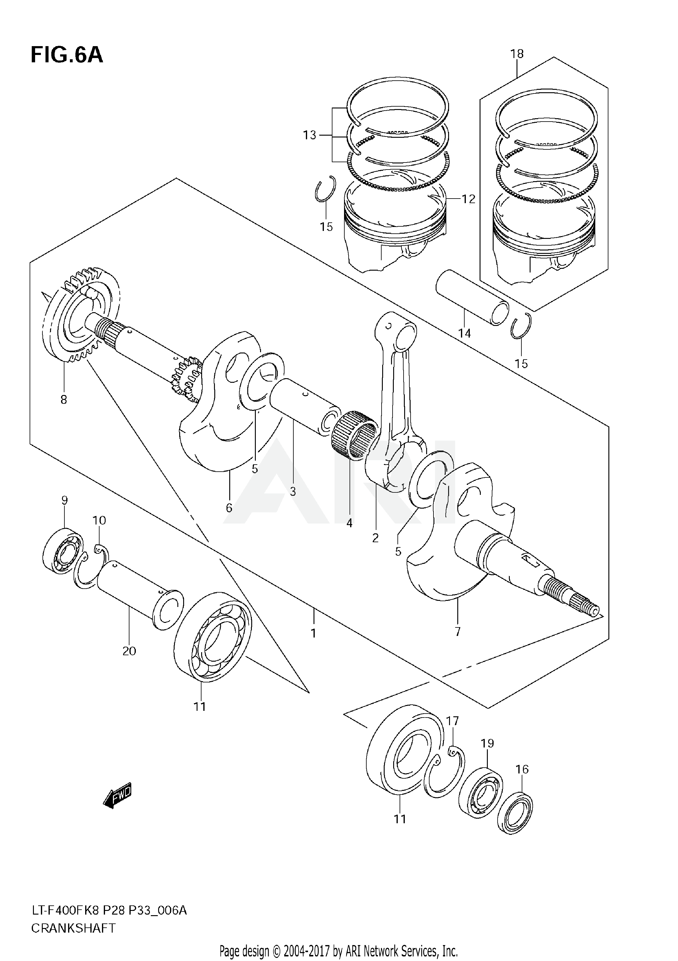 CRANKSHAFT (LT-F400FL0)