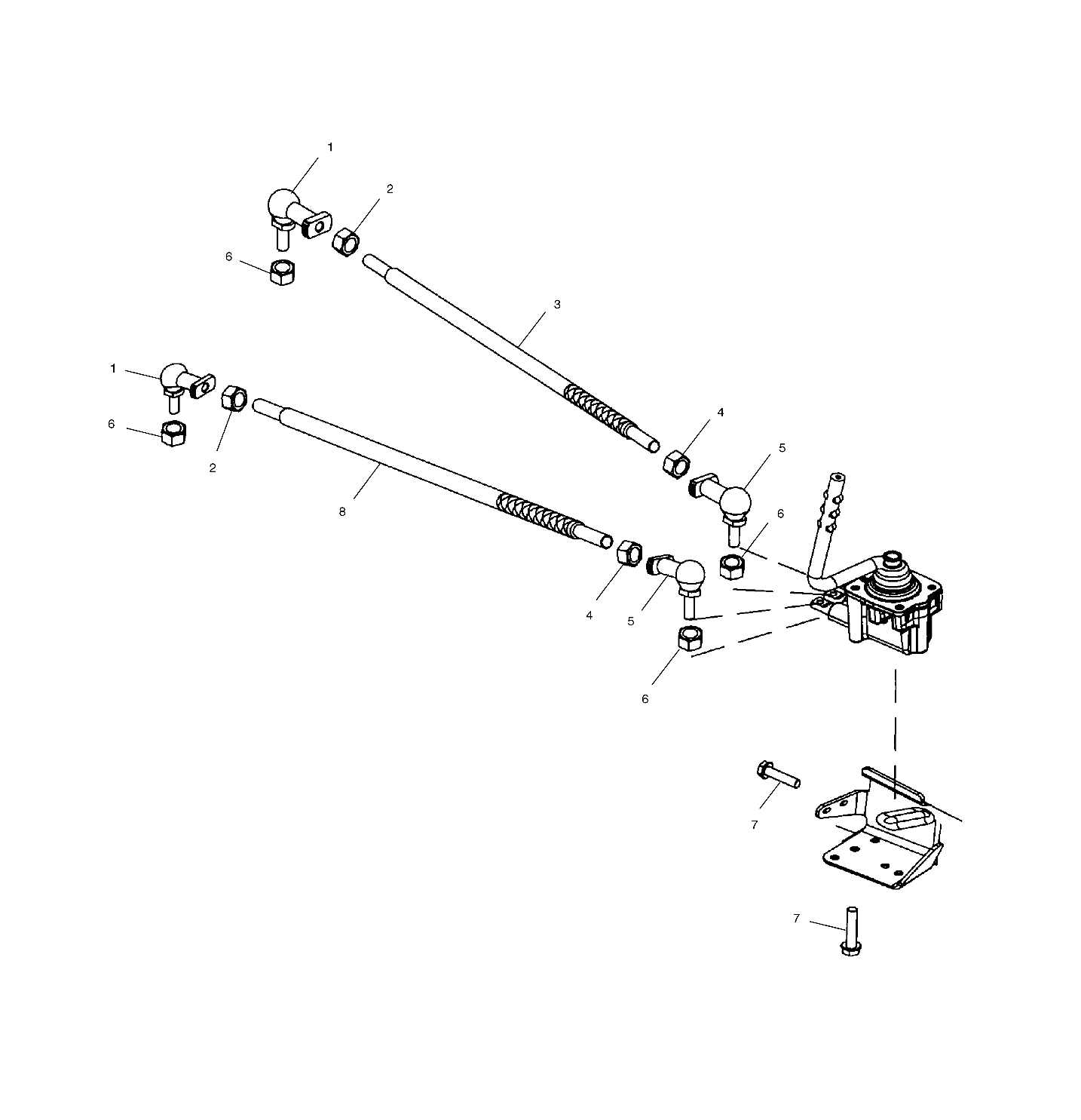 GEAR SELECTOR MOUNTING - A02CL50AA/DA (4967986798C12)