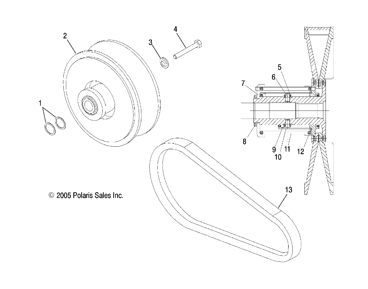 DRIVEN CLUTCH - A06LB27FA/LD27FB (4999202079920207C03)