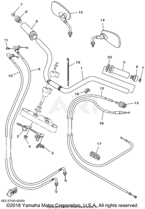 STEERING HANDLE CABLE