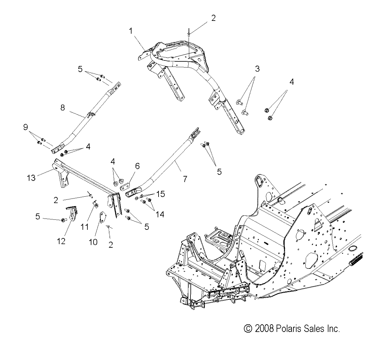 CHASSIS, FRONT ASM. - S09PB8ES/ESL (49SNOW CHASSISFRT09800SB)