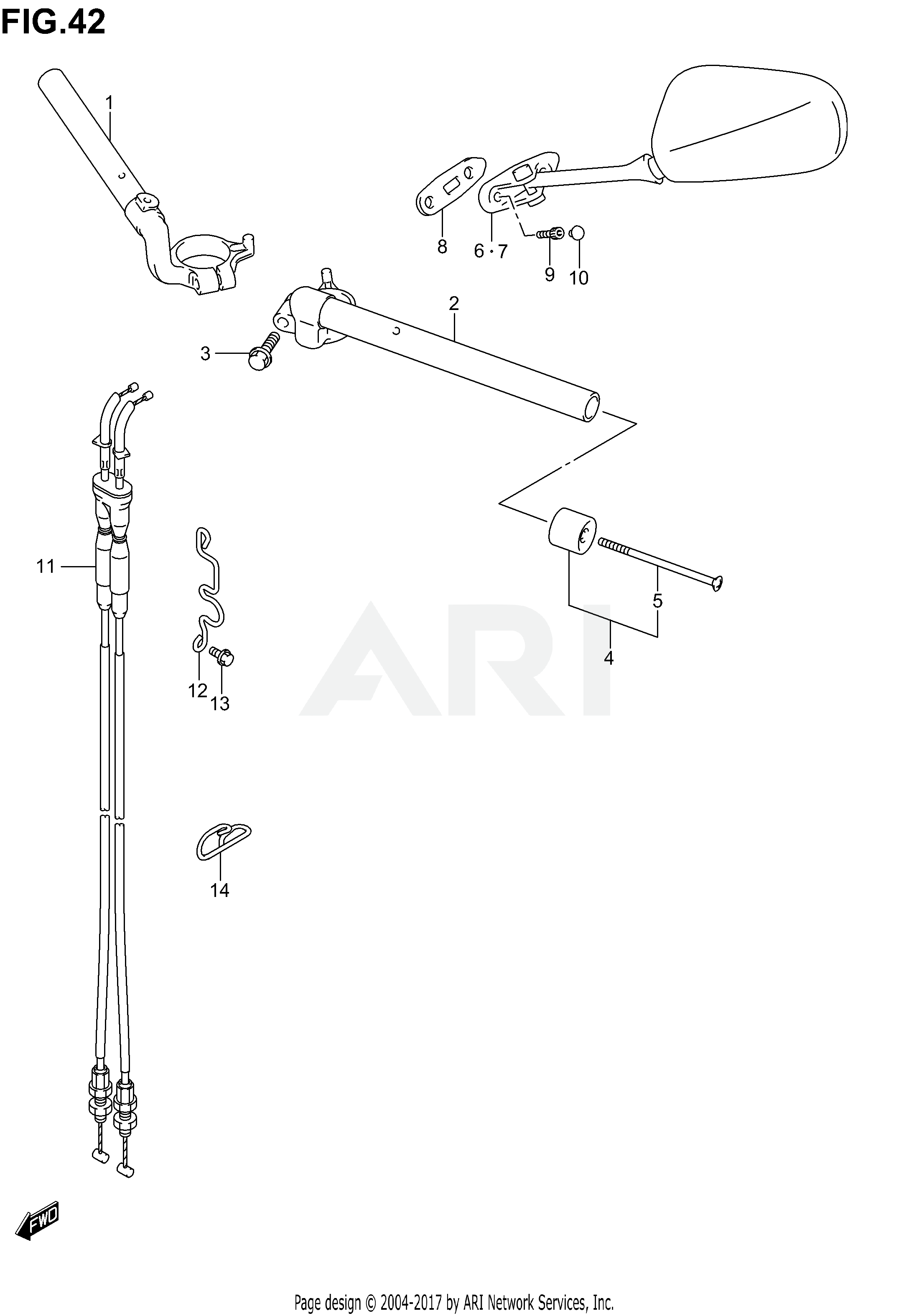 HANDLEBAR (SV1000SK3/SK4/SK5)