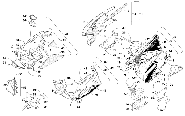 SKID PLATE AND SIDE PANEL ASSEMBLY