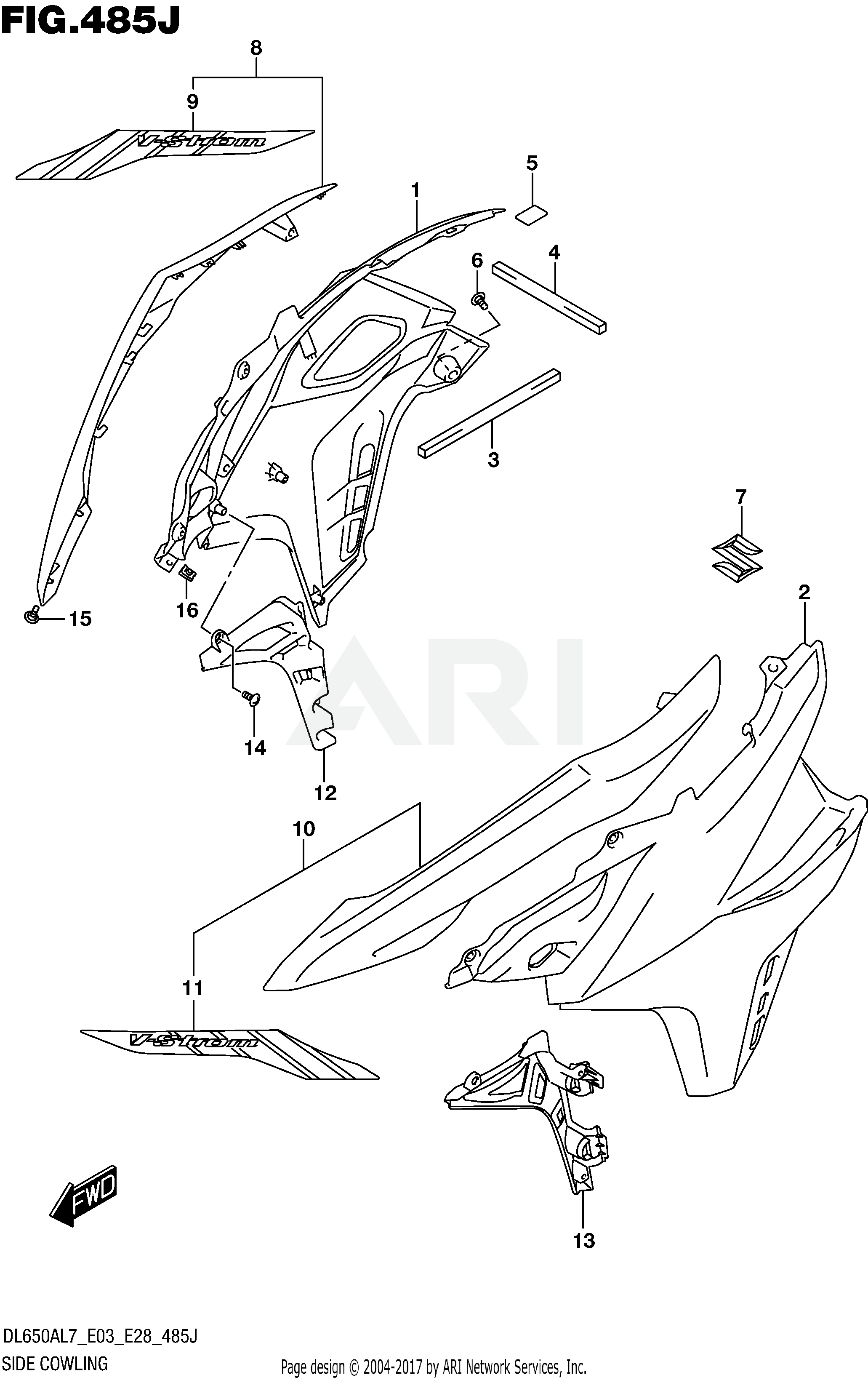 SIDE COWLING (DL650XAL7 E33)