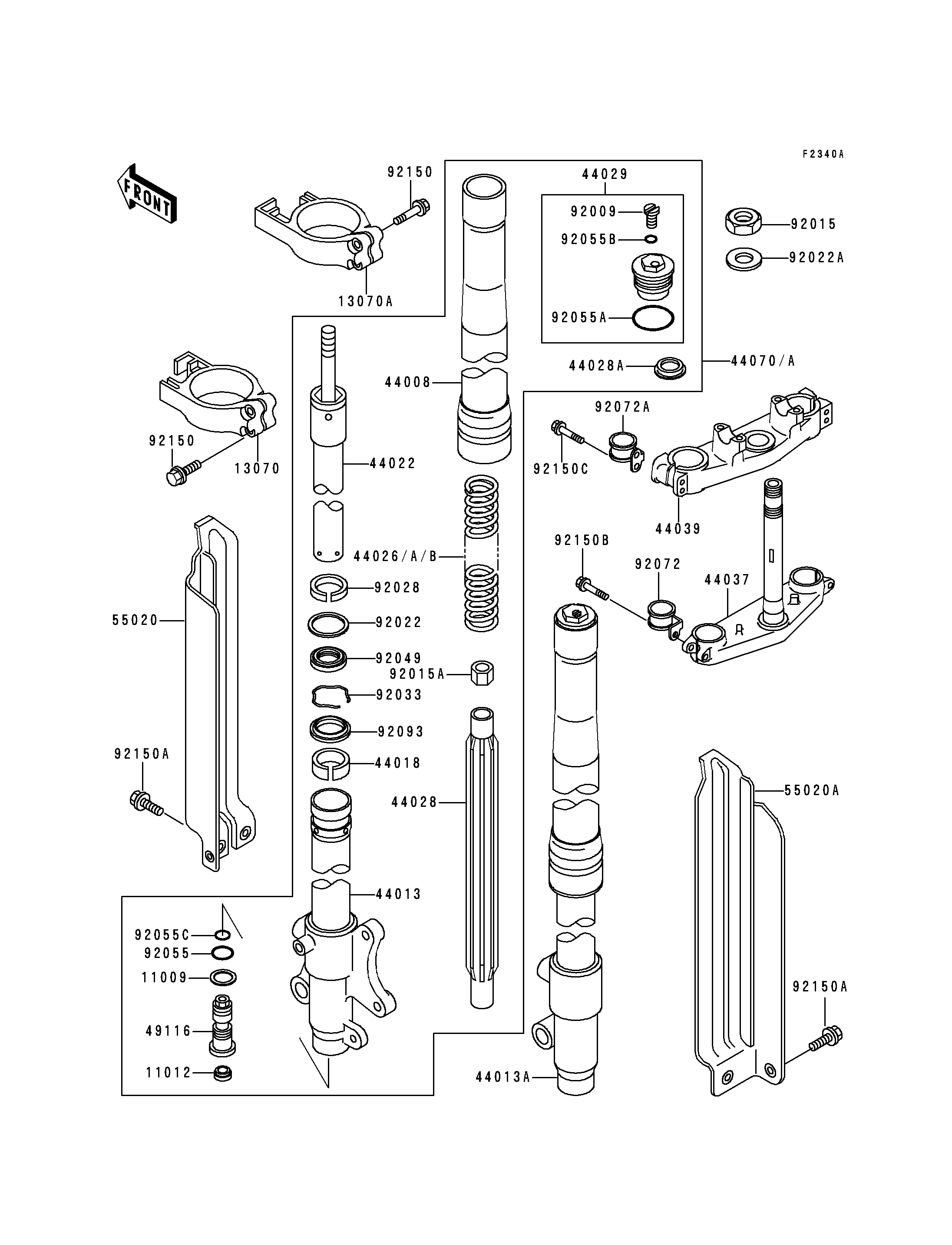 Front Fork(KDX200-E5/E6)