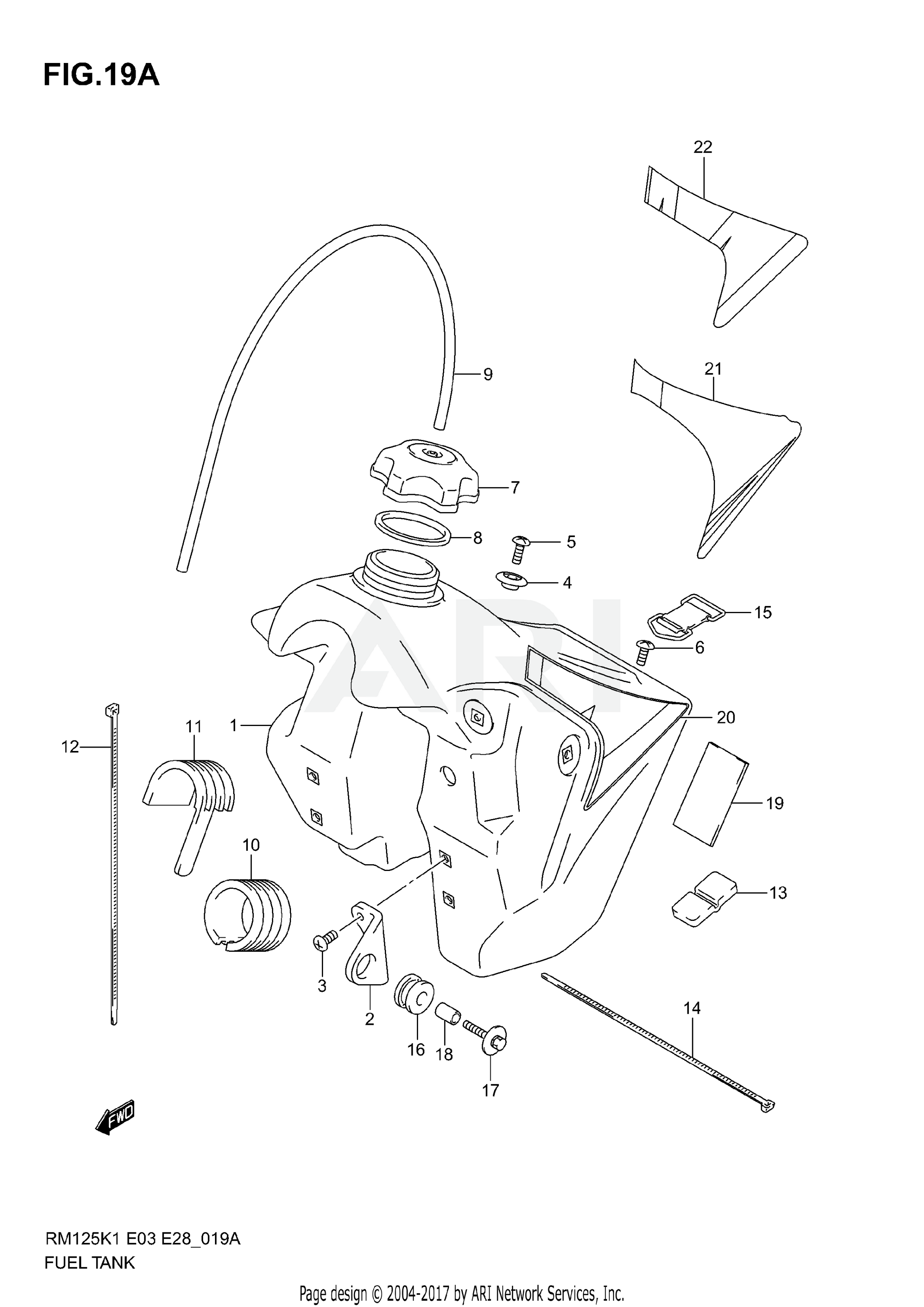 FUEL TANK (MODEL K4/K5/K6)