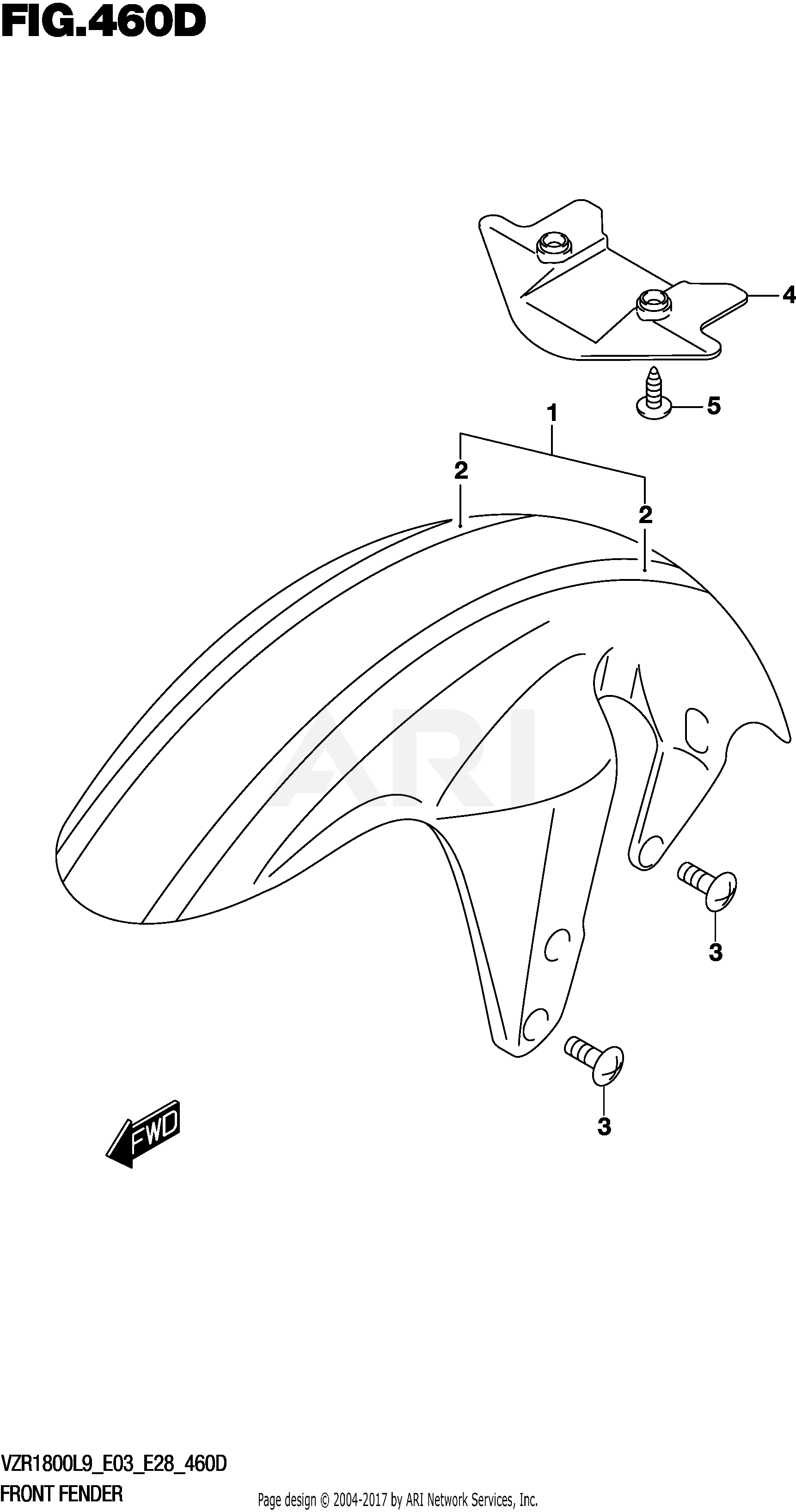 FRONT FENDER (VZR1800BZL9 E28) (AJP)