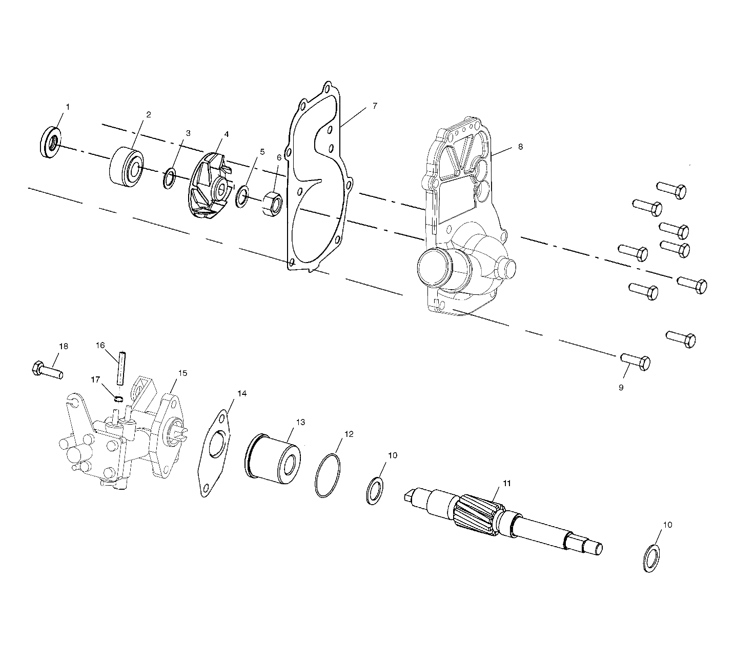 WATER PUMP/OIL PUMP - S03ND5CS (4977947794C11)