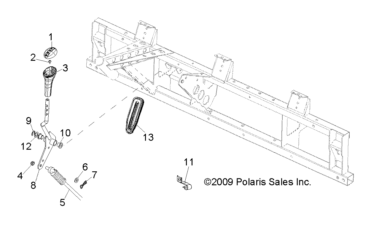 DRIVE TRAIN, GEAR SELECTOR - R14RH45AA (49RGRGEARSELECT11500CREW)