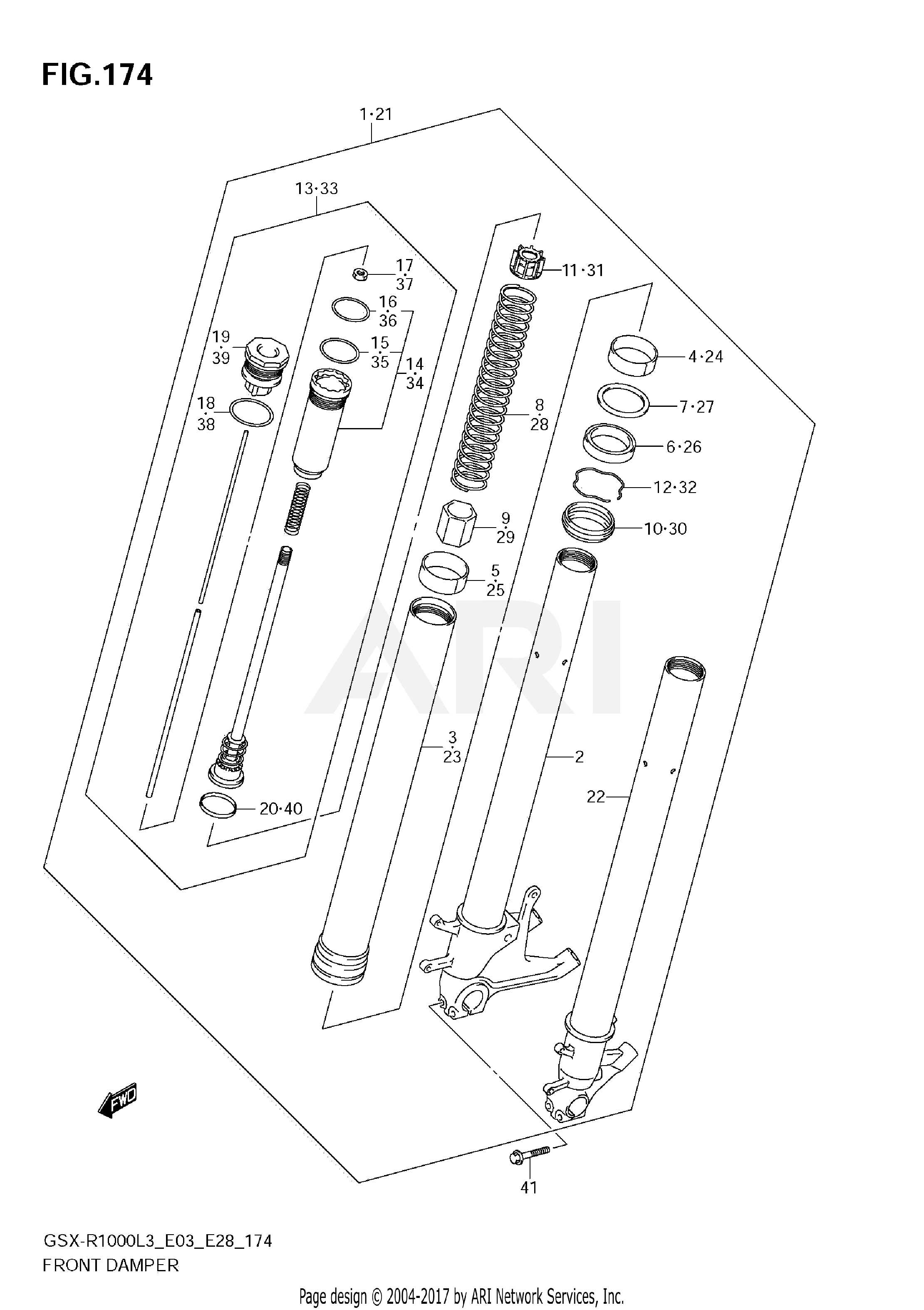 FRONT DAMPER (GSX-R1000ZL3 E03)