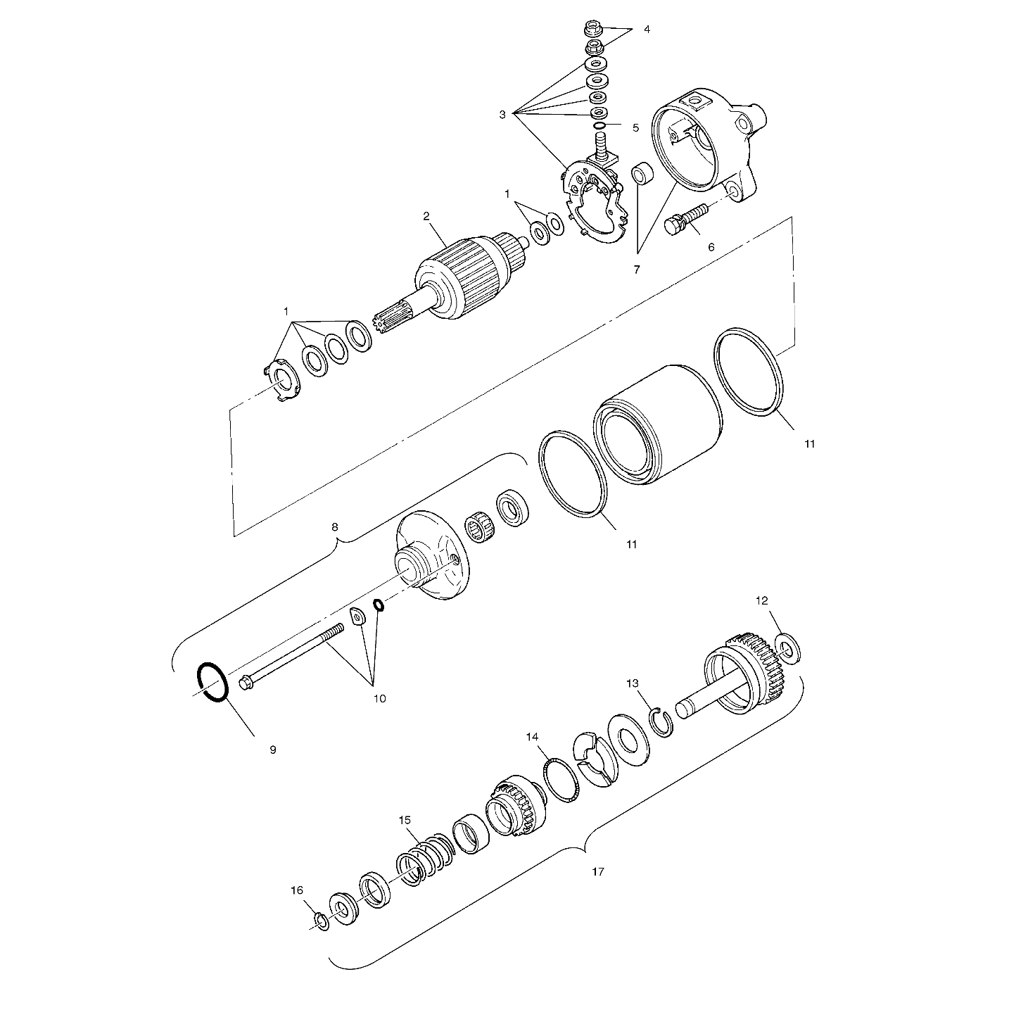 STARTING MOTOR - A01CD32AA (4964026402E003)