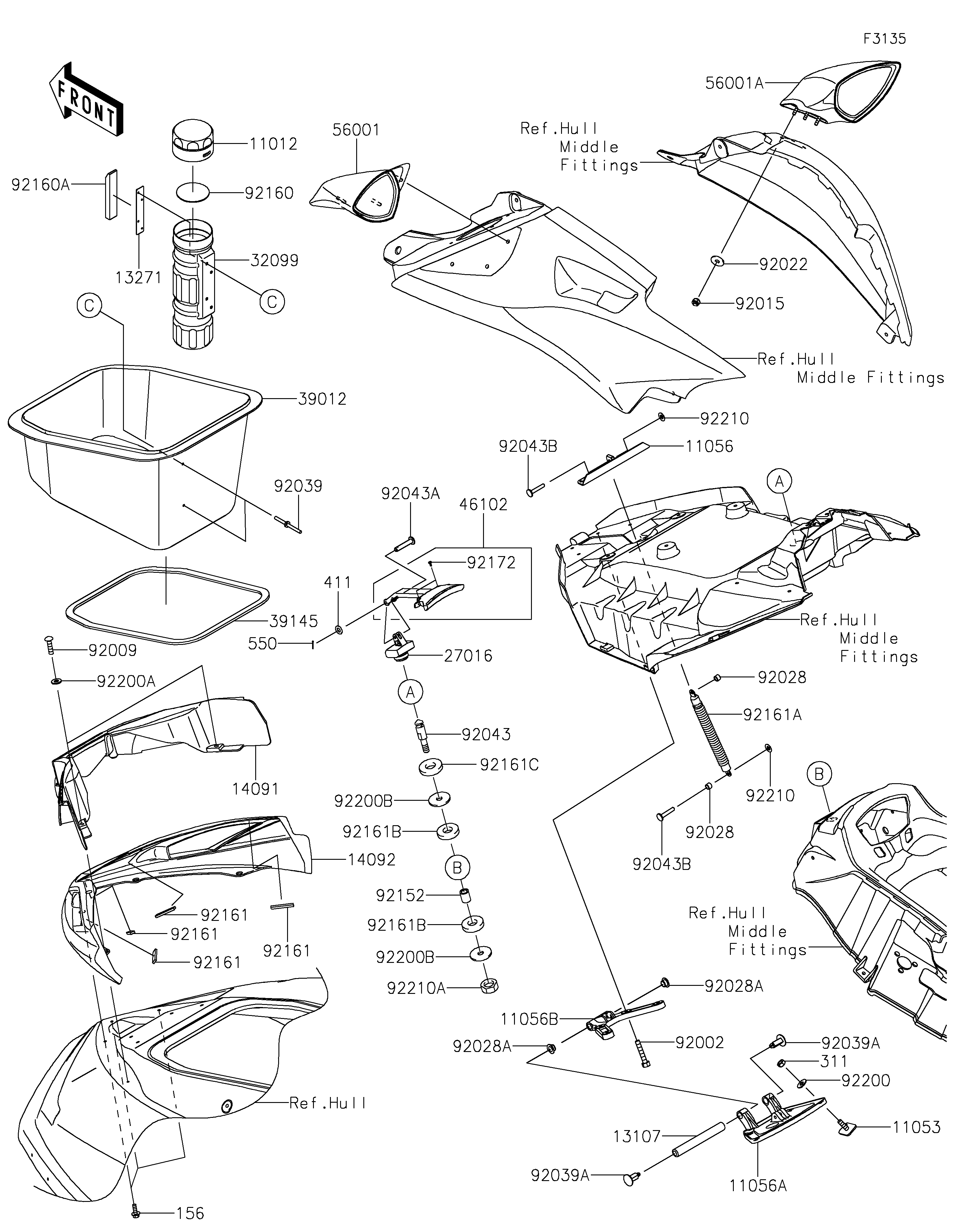 Hull Front Fittings