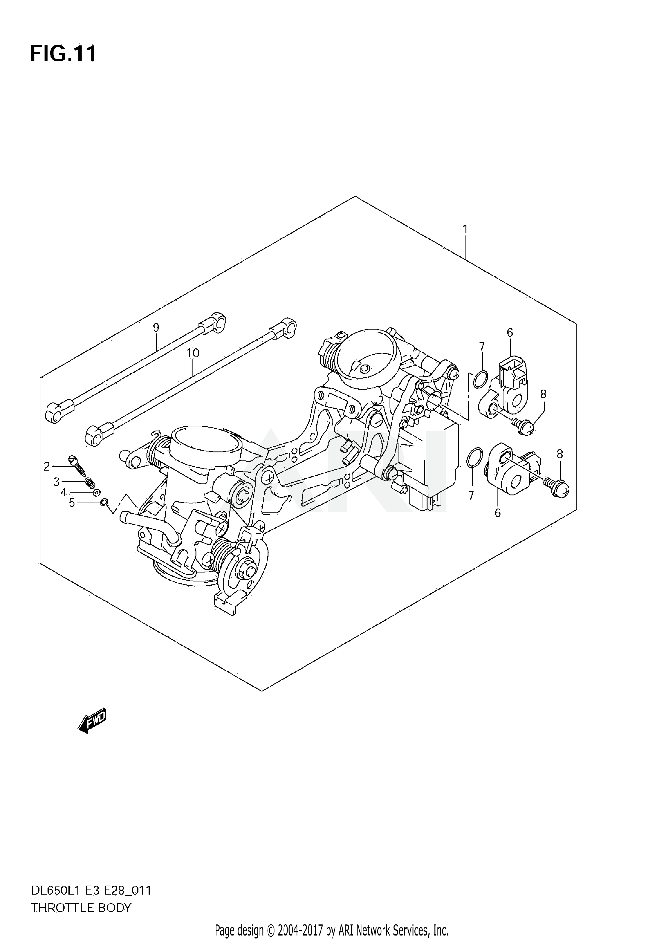 THROTTLE BODY (DL650 L1 E3)