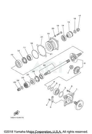 MIDDLE DRIVE GEAR