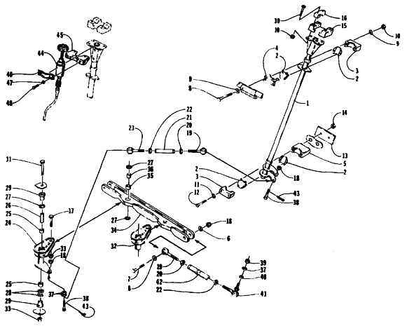 TIE ROD/STEERING POST ASSEMBLY