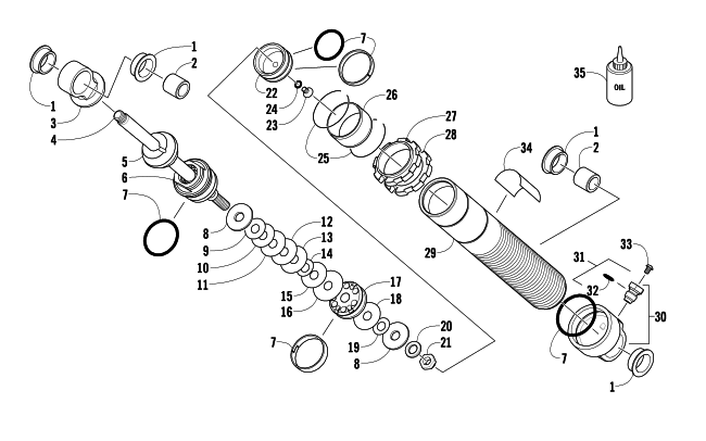 FRONT SUSPENSION SHOCK ABSORBER