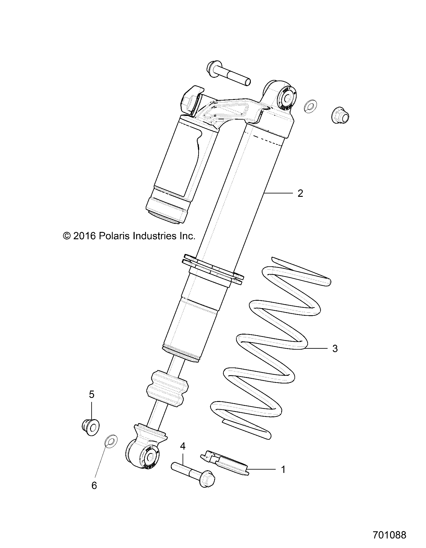 SUSPENSION, FRONT SHOCK MOUNTING - R17RGE99NM (701088)