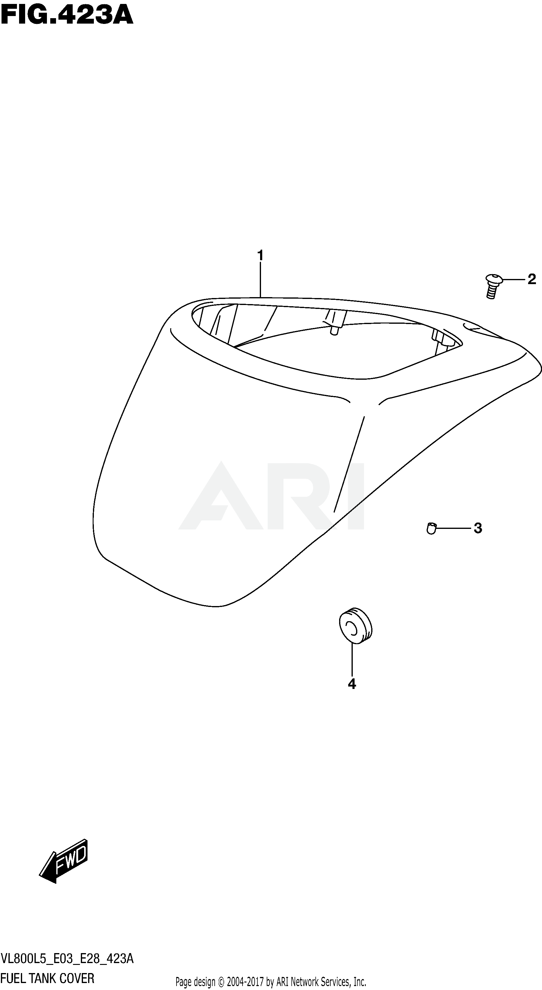 FUEL TANK COVER (VL800L5 E03)