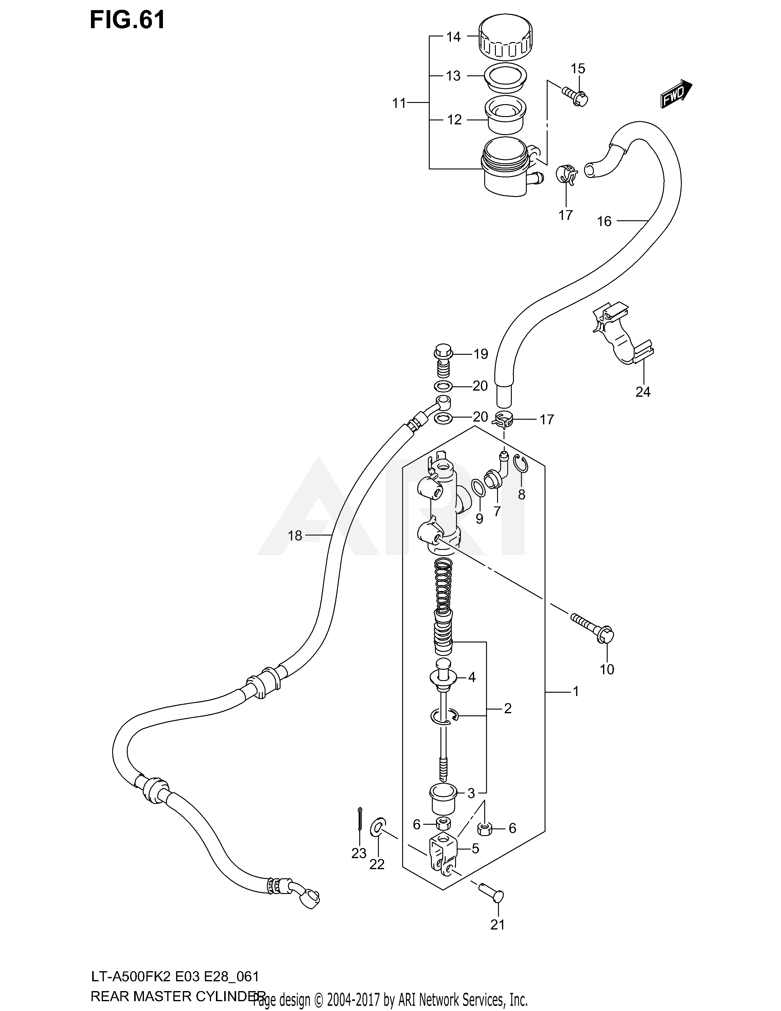 REAR MASTER CYLINDER