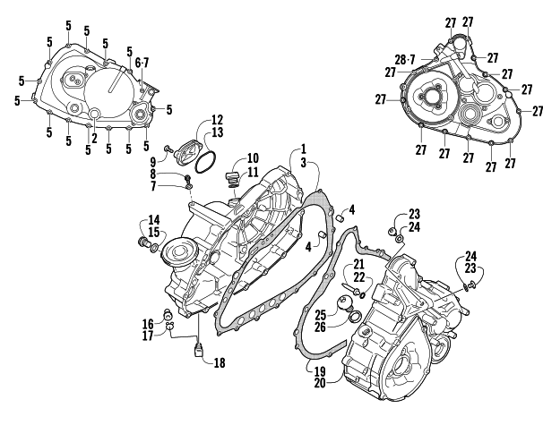 CRANKCASE COVER ASSEMBLY